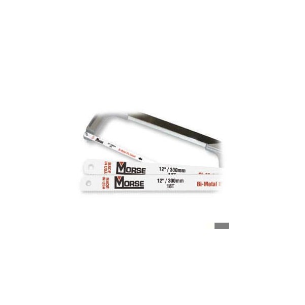 Morse Hacksaw Blade, Standard, 12 in Blade L, 1/2 in Blade W, 0.025 in Blade Thickness, Bi-Metal Blade, 24 HHB1224T10 - main